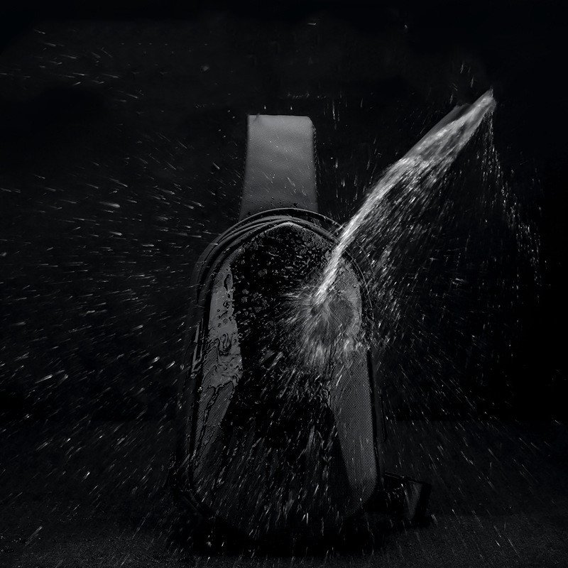 Chest Bag Men's New Fashion Trendy Brand Shoulder Bag Men's Street Casual Messenger Bag Personality Hard Shell Small Bag Men - Image 3