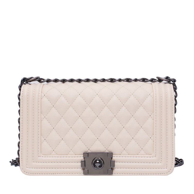 New Style Messenger Bag, Shoulder Bag, Women'S New Style Pu Embroidered Thread Small Square Bag