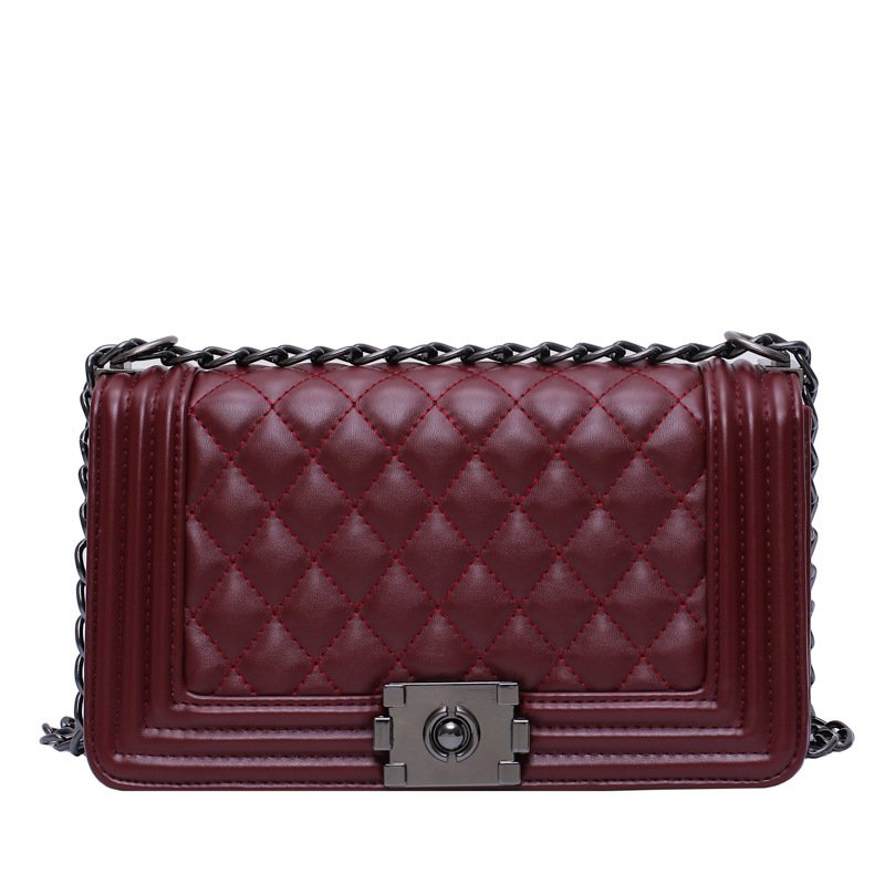 New Style Messenger Bag, Shoulder Bag, Women'S New Style Pu Embroidered Thread Small Square Bag - Image 6