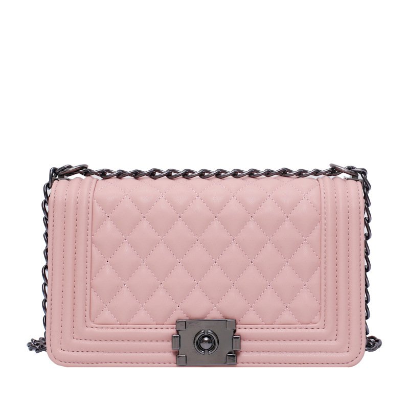 New Style Messenger Bag, Shoulder Bag, Women'S New Style Pu Embroidered Thread Small Square Bag - Image 4