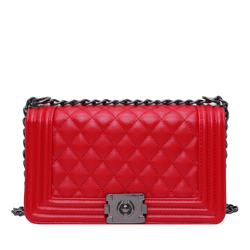 New Style Messenger Bag, Shoulder Bag, Women'S New Style Pu Embroidered Thread Small Square Bag - Image 8