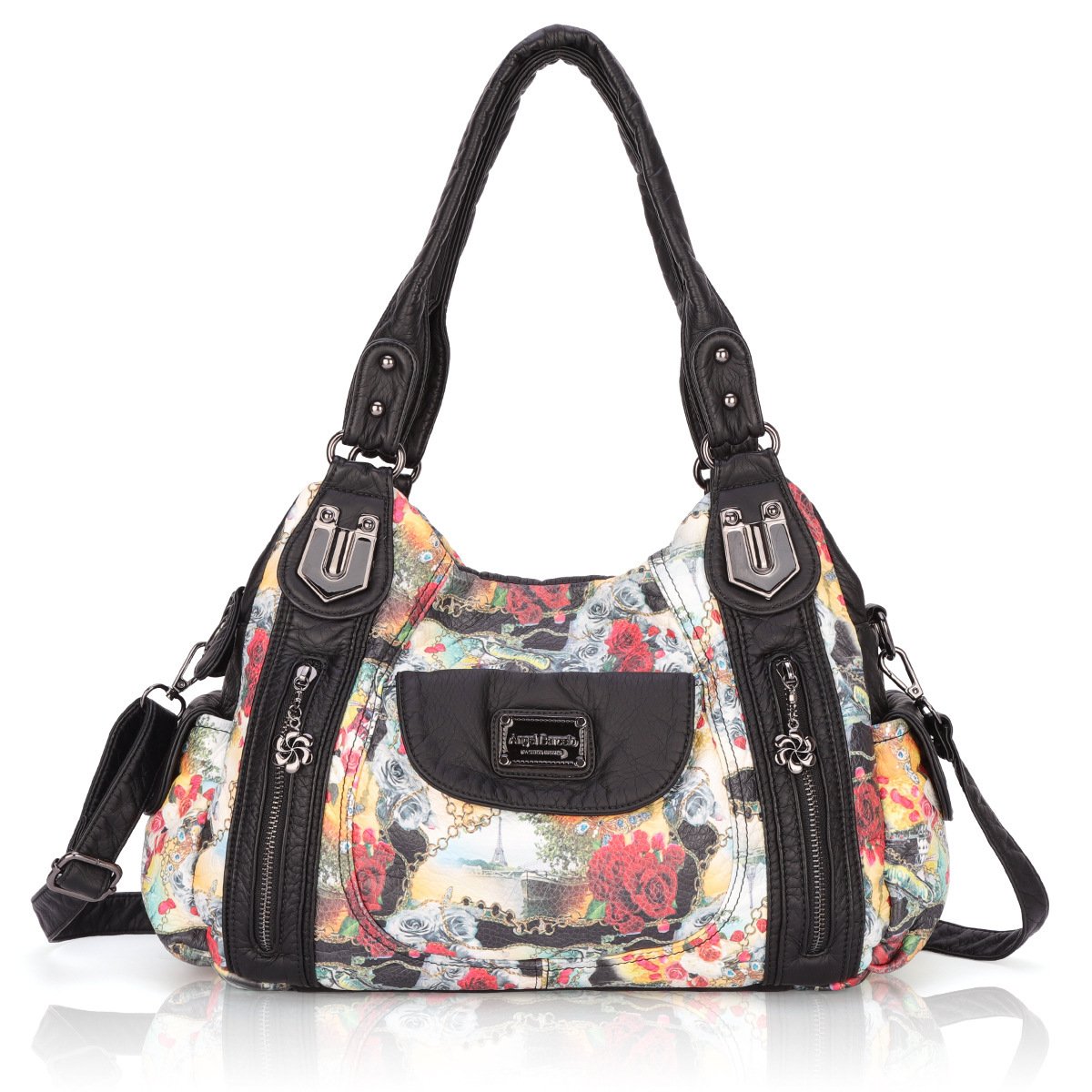 Women's Bags Printing Ladies Handbags Soft Leather Shoulder Messenger Bag - Image 3