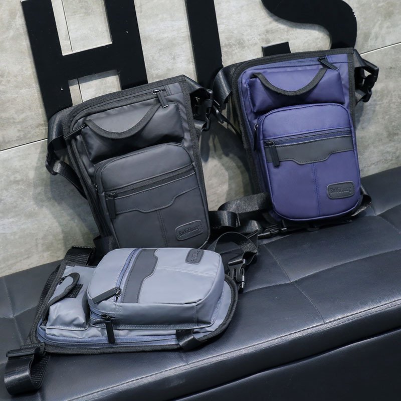 Men Waterproof Nylon LegsBag Thigh Hip Bags Fanny Pack Fashion - Image 2